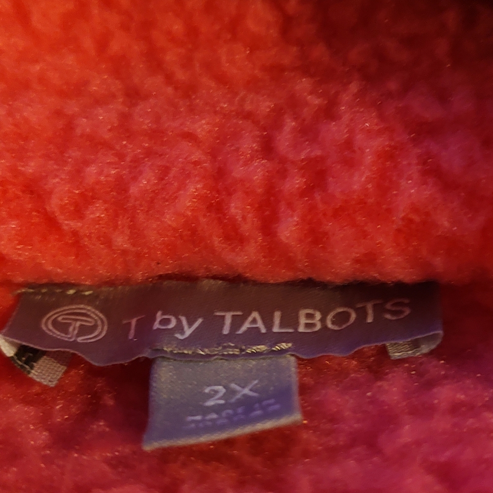 Talbots Vibrant Pink Fleece Jacket - Picture 8 of 8